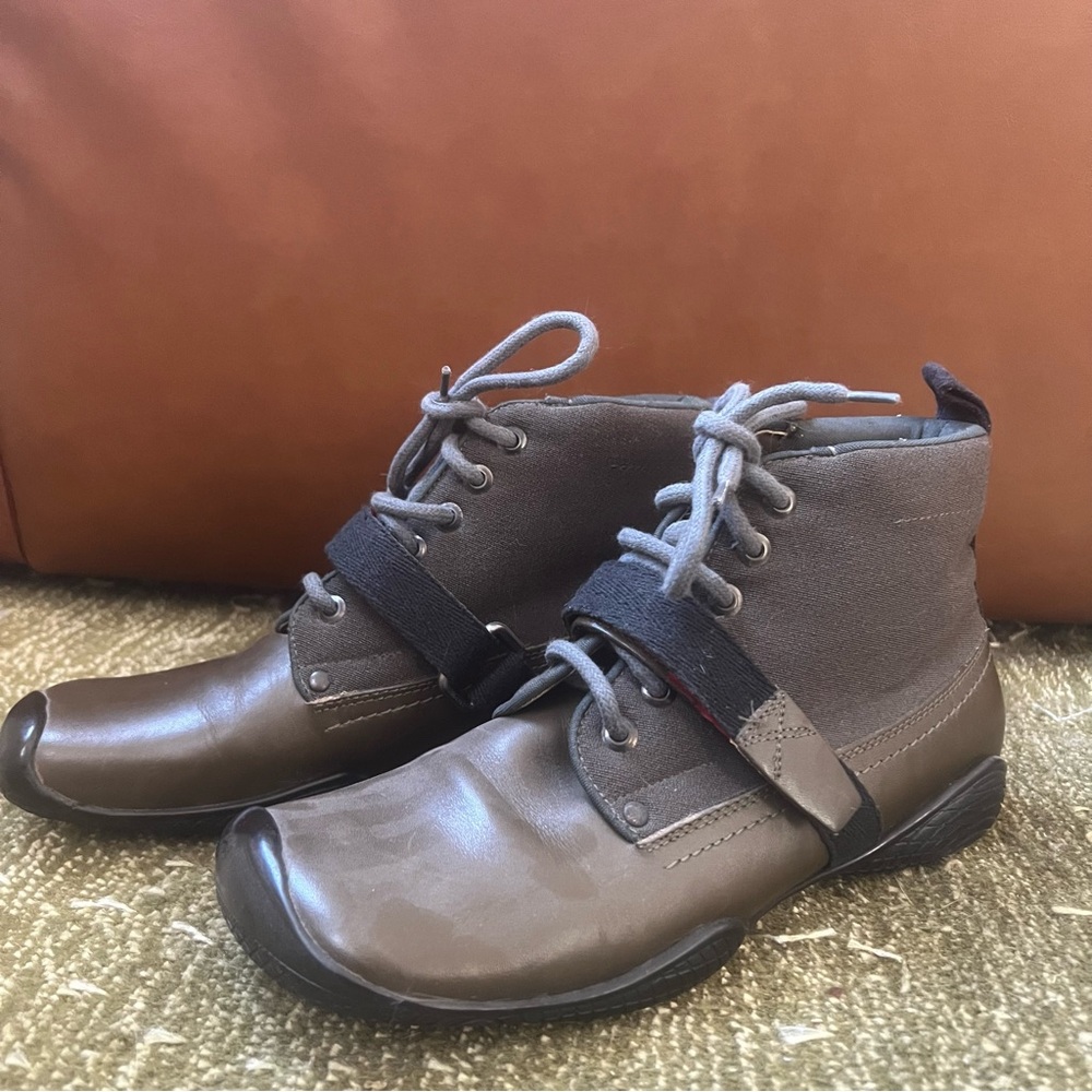 Prada sport olive green boots with rubble soles size 37.5